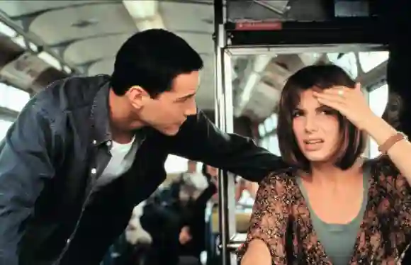 Keanu Reeves & Sandra Bullock in 'Speed'