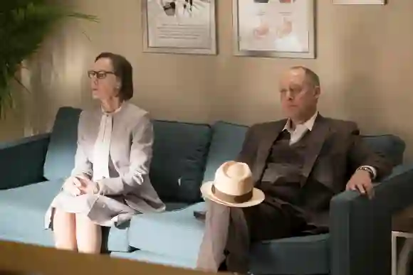 Susan Blommaert and James Spader in 'The Blacklist'.