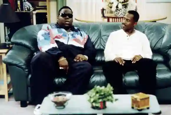 MARTIN, (from left): The Notorious B.I.G. (aka Chris Wallace), Martin Lawrence, Blow, Baby, Blow , (Season 4, ep. 403, a