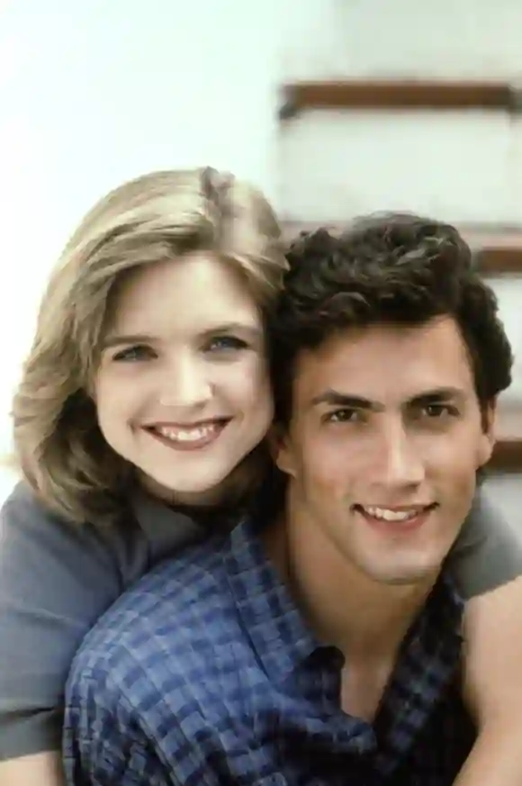 MELROSE PLACE, Courtney Thorne-Smith, Andrew Shue, 1992 - 1999. Spelling Television/ Courtesy: Everett Collection. Aaron