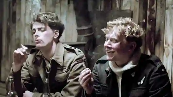 Lachlan Nieboer & Rupert Grint Characters: Captain Charles P. Davenport, Gunner Robert Smith Film: Into The White; Cross