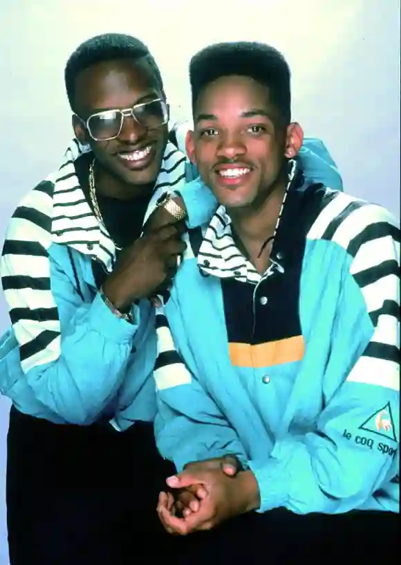 Portrait of DJ Jazzy Jeff and Fresh Prince aka Will Smith circa 1986 PUBLICATIONxNOTxINxUSA Copyright: xRonxWolfsonx/xR