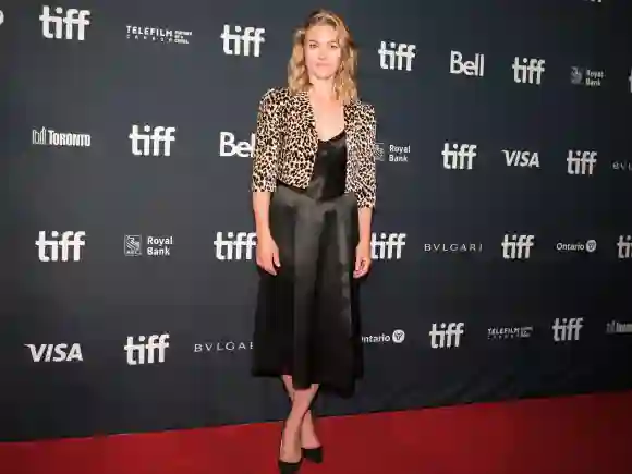 September 9, 2022, TORONTO, ON, CANADA: Julia Stiles poses for a photograph on the red carpet for the film, Butcher s C