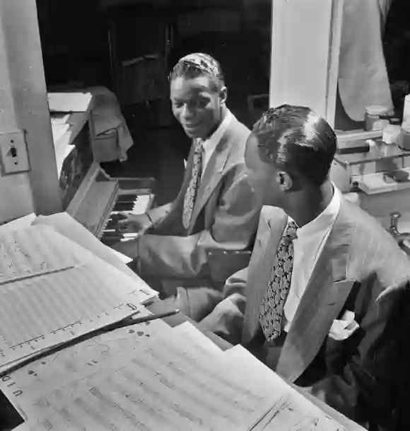 RECORD DATE NOT STATED Portrait of Nat King Cole, New York, N.Y., ca. June 1947 . 1062_16_M_-2266-