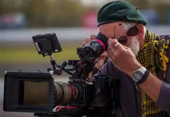 Syndication: The Indianapolis Star Writer and director, Stark Howell, watches a playback during filming of Mayberry Man,