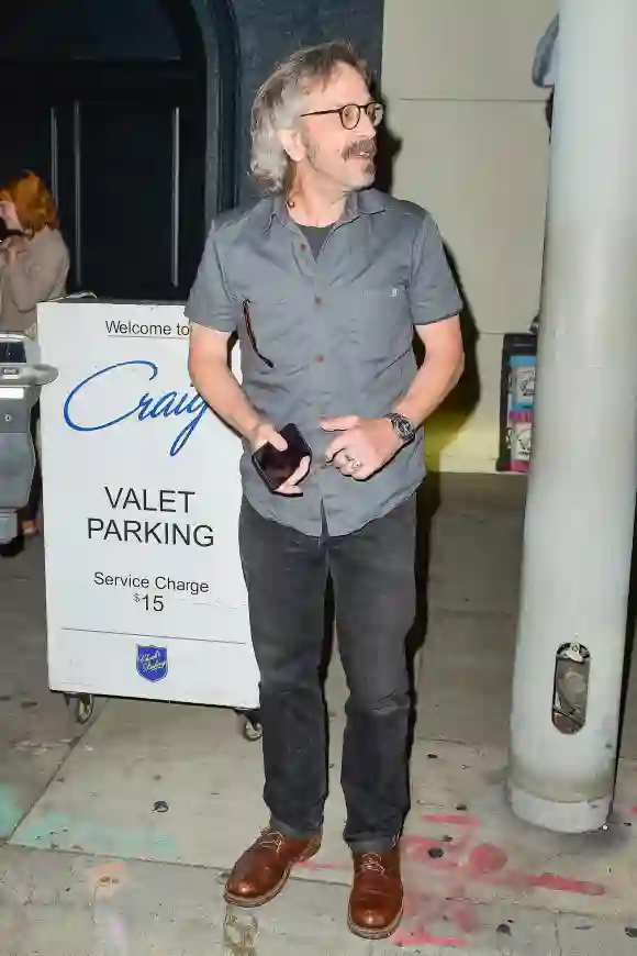 Marc Maron runs errands in West Hollywood. Featuring: Marc Maron Where: Los Angeles, California, United States When: 28