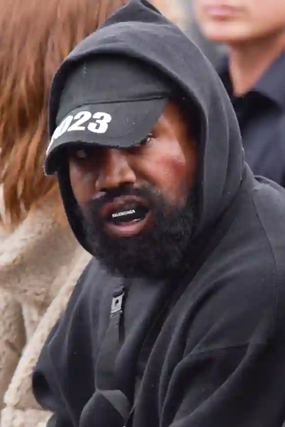 PFW - Givenchy Front Row Kanye West attends the Givenchy show as part of Paris Fashion Week Womenswear Spring Summer 202