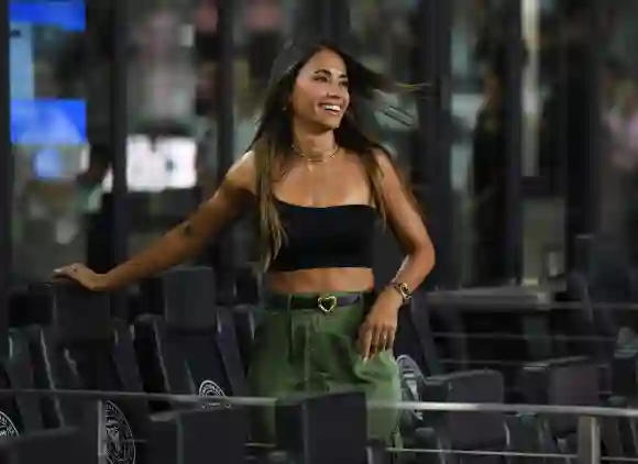 Celebrities watch Inter Miami CF vs. Charlotte during the League s Cup Featuring: Antonela Roccuzzo Where: Fort Lauderda