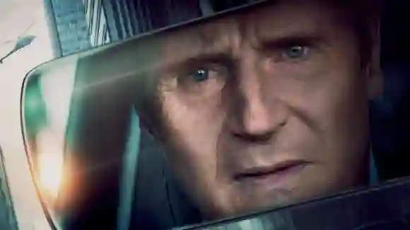 Liam Neeson USA. Liam Neeson dans une scène du nouveau film de (C)Lionsgate : Retribution (2023) Intrigue : Un cadre de banque reçoit une lettre de