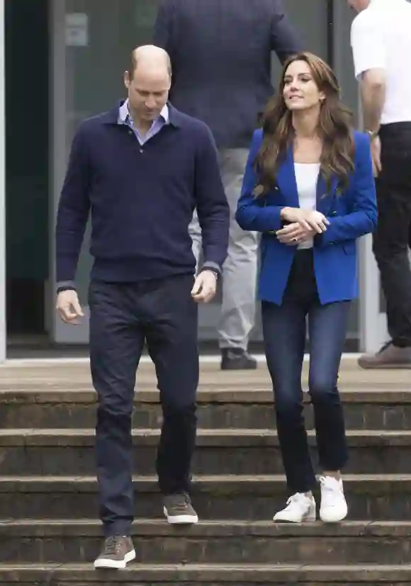 . 12/10/2023. Bisham , Royaume-Uni. Le prince William et Kate Middleton, le prince et la princesse de Galles, lors d'une visite à un hôpital psychiatrique.