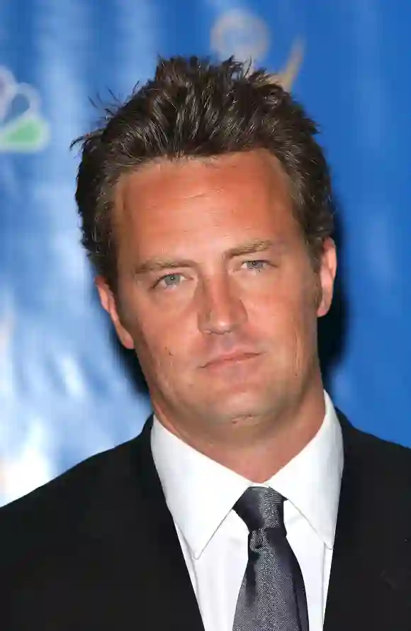 Friends Actor Matthew Perry Dead At 54 File photo - Matthew Perry poses in the press room at The 58th Annual Primetime E