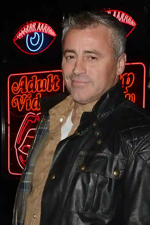 EXCLUSIVE: Matt Le Blanc looks shocked and then gave a thumbs-up after being spotted in Soho outside an establishment wi