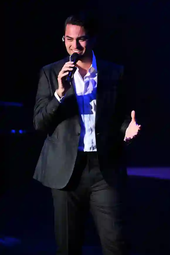 FORT LAUDERDALE, FL - NOVEMBER 22: Matteo Bocelli performs during opening night of his A Night With Matteo World Tour at