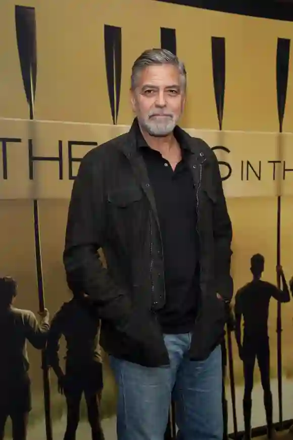 George Clooney a su llegada a la proyección de THE BOYS IN THE BOAT, Museo de Arte Moderno MoMA, Nueva York,