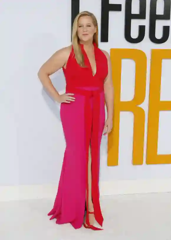 Amy Schumer at the Los Angeles premiere of 'I Feel Pretty' held at the Regency Village Theatre in We