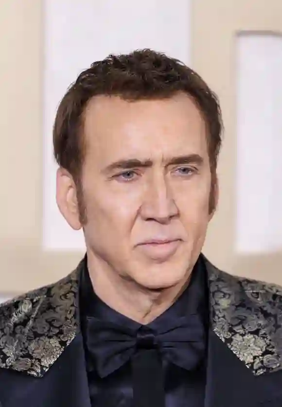 January 7, 2024, Beverly Hills, California, USA: Nicolas Cage on the red carpet of the 81st Annual Golden Globe Awards o