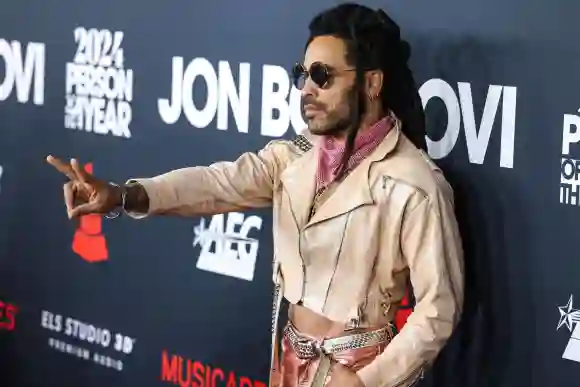 2024 MusiCares Person of the Year Honoring Jon Bon Jovi Lenny Kravitz arrives at the 2024 MusiCares Person of the Year H