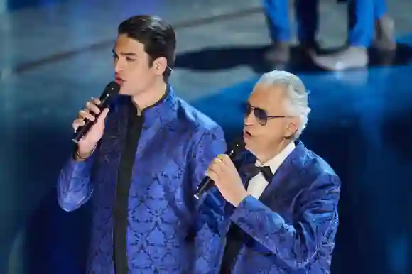 96th Oscars, Academy Awards Matteo Bocelli and Andrea Bocelli perform onstage during the live ABC telecast of the 96th O