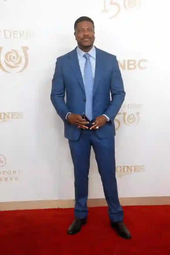 Syndication: The Courier-Journal Comedian Chris Tucker poses on the 150th Kentucky Derby red carpet Saturday. May 04, 20