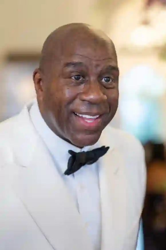 Cannes - Magic Johnson At The Carlton Magic Johnson at Hotel Carlton during the 77th Cannes Film Festival in Cannes, Fra