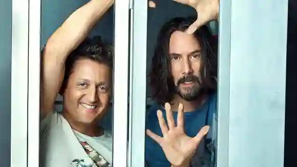 Bill & Ted Face the Music (2020) - filmstill Alex Winter, Keanu Reeves Bill & Ted Face the Music (2020) EDITORIAL USE ON