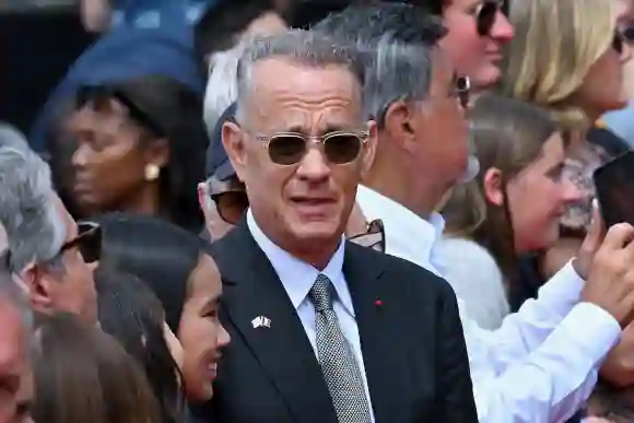 DDay International Ceremony Omaha Beach USHISTORYWWIIDDAYANNIVERSARY Tom Hanks, during the US ceremony marking the 80th