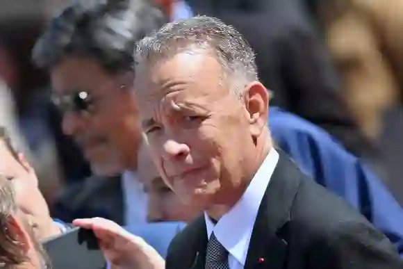 DDay International Ceremony Omaha Beach USHISTORYWWIIDDAYANNIVERSARY Tom Hanks, during the US ceremony marking the 80th