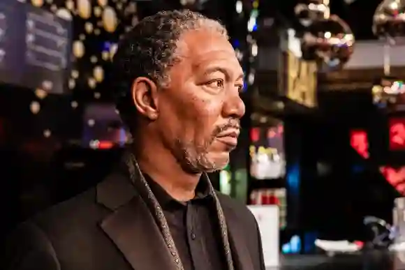 London, England, UK - January 2, 2020: Waxwork statues of Morgan Freeman Created by Madam Tussauds in 1884, Madame Tussa