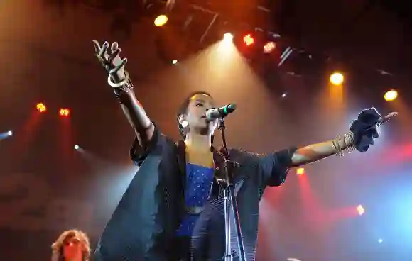 Rio de Janeiro, Brazil, August 27, 2011.Singer Lauryn Hill, during her show at the Back2Black Festival at Leopoldina Sta