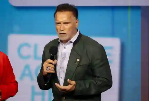 ARNOLD SCHWARZENEGGER at the AUSTRIAN WORLD SUMMIT 2024 under the motto Be Useful: Tools for a Healthy Planet taking pla