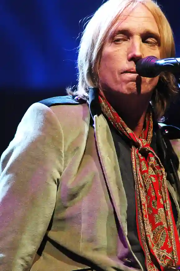 Tom Petty performing, Tom Petty and the Heartbreakers preforming at Red Rocks Amphitheater in Morrison, Colorado. August