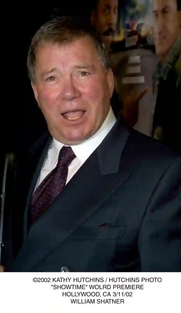 2002 KATHY HUTCHINS / HUTCHINS PHOTO. SHOWTIME WOLRD PREMIERE.HOLLYWOOD, CA 3/11/02.WILLIAM SHATNER EDITORIAL USE ONLY C