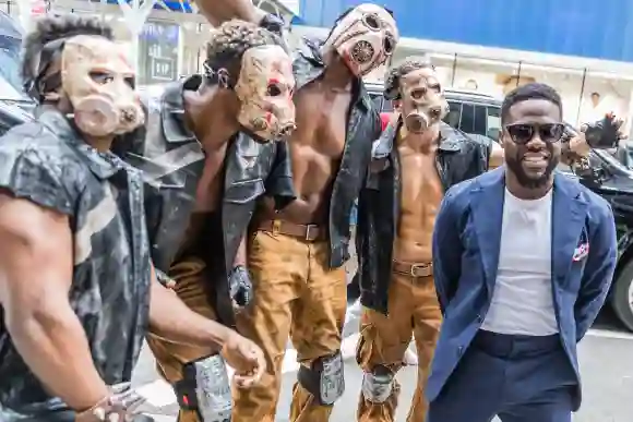 July 25, 2024, New York City, Ny, USA: Kevin Hart is seen arriving at Good Morning America promote new movie Borderlands