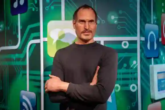 Istanbul, Turkey - February 10, 2023: Wax sculpture of Steve Jobs at Madame Tussauds Istanbul.