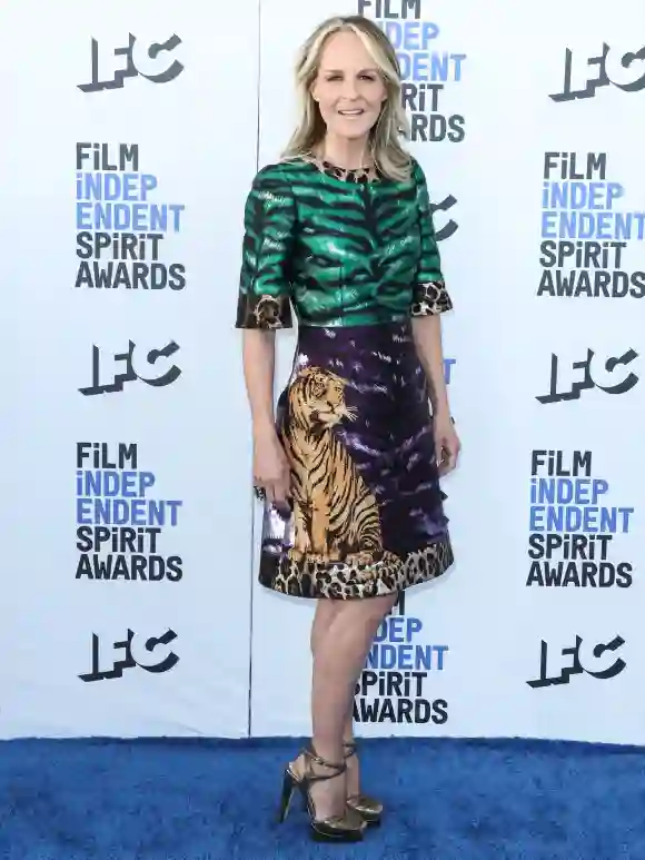 Helen Hunt arrives at the 2022 Film Independent Spirit Awards held at the Santa Monica Beach on March 6, 2022 in Santa M