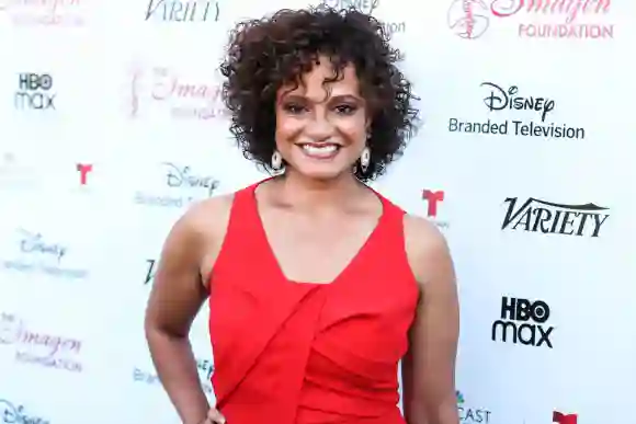 American actress Judy Reyes arrives at the 37th Annual Imagen Awards held at the LA Plaza de Cultura y Artes on October