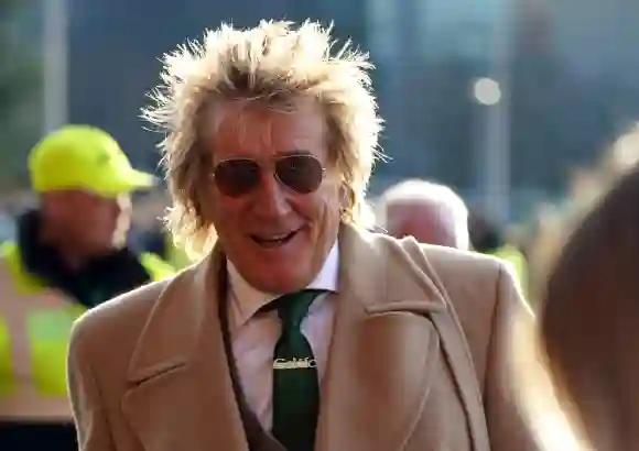 Celtic v Motherwell - cinch Premiership - Celtic Park Singer-songwriter and Celtic fan Rod Stewart arriving ahead of the
