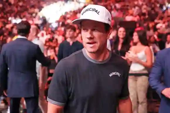 June 29, 2024, Las Vegas, Nv, UNITED STATES: Actor Mark Wahlberg looks on during the UFC 303 event at T-Mobile Arena on