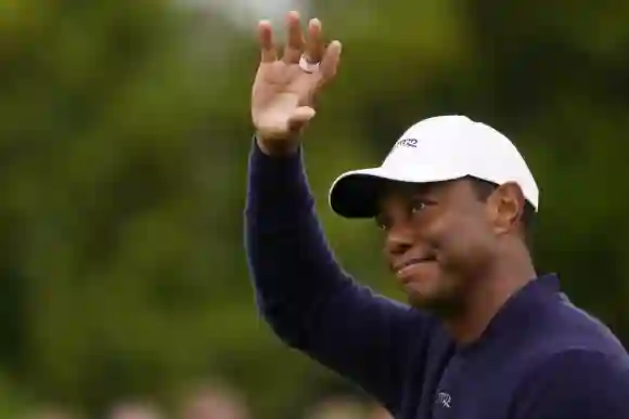 152nd Open Championship Tiger Woods (USA) completes Round 2 of the 152nd Open Championship, Royal Troon Golf Club, Troon