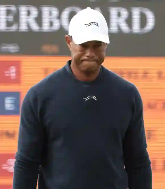 American Tiger Woods during the second round at the 152nd Open Championship at Royal Troon Golf Club in Troon, Scotland