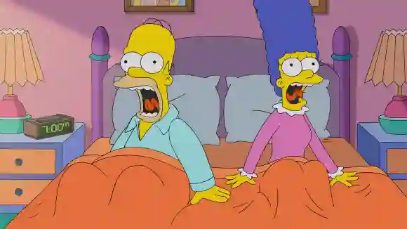 RECORD DATE NOT STATED THE SIMPSONS, from left: Homer Simpson (voice: Dan Castellaneta), Marge Simpson (voice: Julie Kav