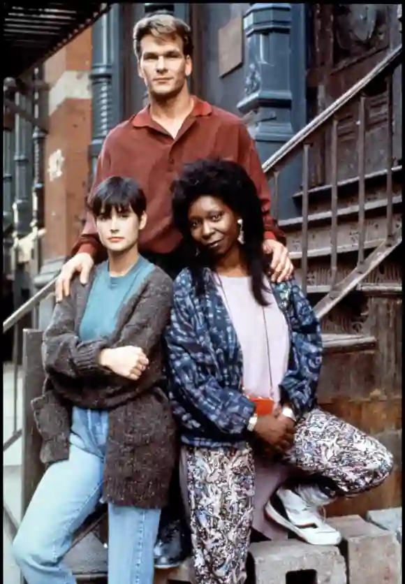 Demi Moore, Patrick Swayze and Whoopi Goldberg in the film, 'Ghost'.