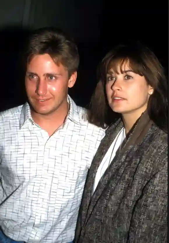 Emilio Estevez and Demi Moore starred together in "St. Elmo's Fire".