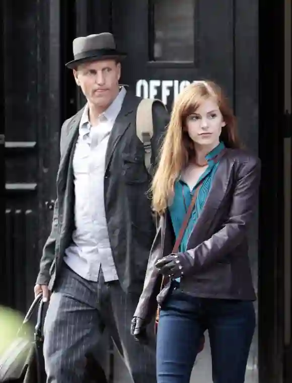 Woody Harrelson and Isla Fisher filming 'Now You See Me'