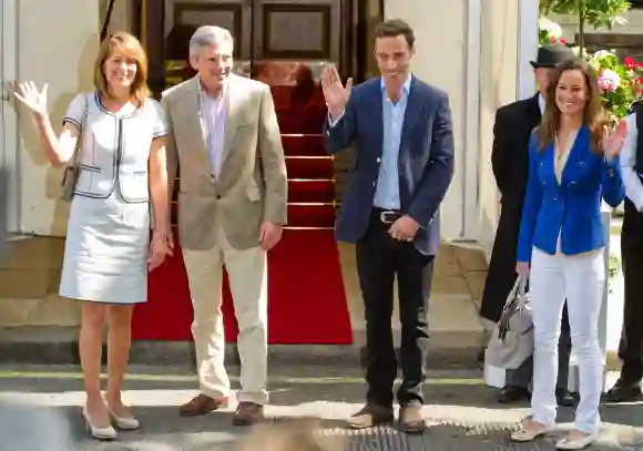 Carole, Michael, James, and Pippa Middleton in 2011.