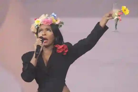 Janelle Monae performs at Glastonbury Festival 2024 Sunday - Worthy Farm, Pilton, Glastonbury American singer-songwriter
