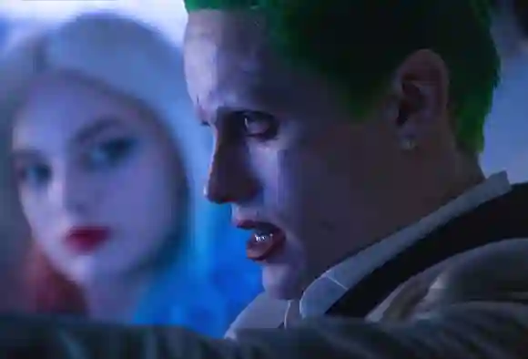 Jared Leto and Margot Robbie in 'Suicide Squad'.
