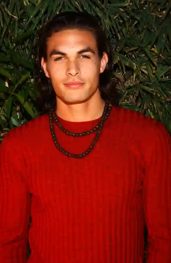 Jason Momoa at the "Fashion For Freedom" fashion show in 2001.