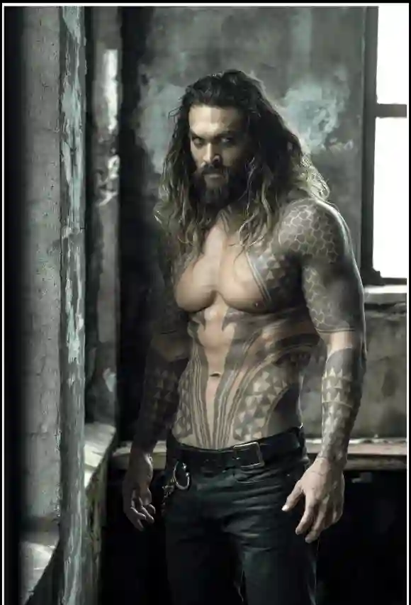 Jason Momoa in 'Justice League' 2017.