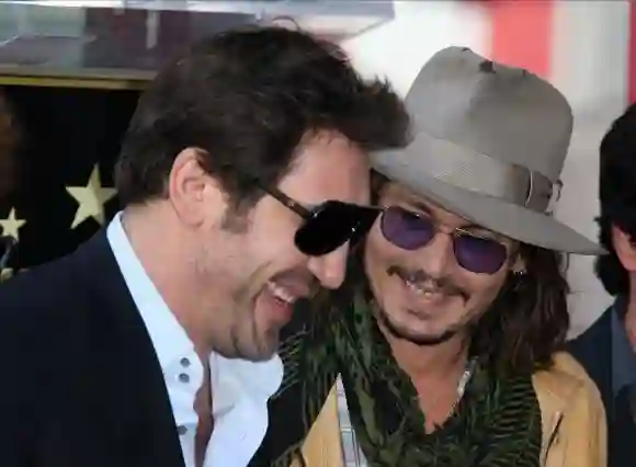 Javier Bardem y su gran amigo Johnny Depp